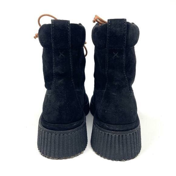 NEW Rag & Bone Black Suede Sloane Boots Lace Up Combat Boot Women's US 7 $550 - Picture 10 of 13
